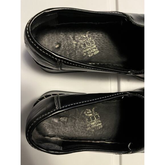 Rieker Women’s Size 6.5 US Leather Comfort Loafer Black Square Toe Slip On - Picture 7 of 11